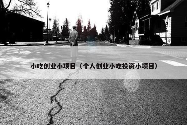 小吃创业小项目（个人创业小吃投资小项目）