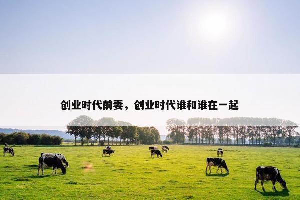 创业时代前妻，创业时代谁和谁在一起