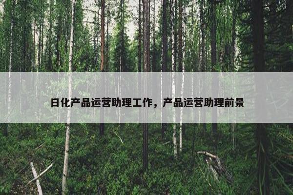 日化产品运营助理工作，产品运营助理前景