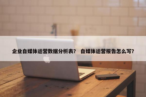 企业自媒体运营数据分析表？ 自媒体运营报告怎么写？
