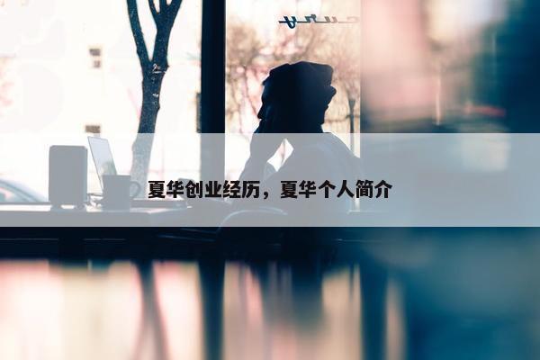 夏华创业经历，夏华个人简介