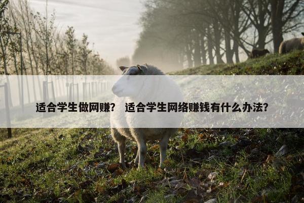 适合学生做网赚？ 适合学生网络赚钱有什么办法？