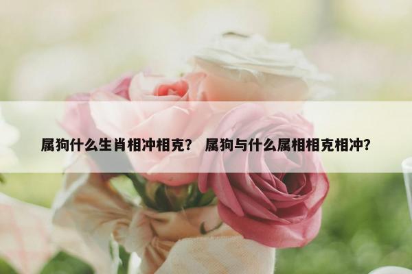 属狗什么生肖相冲相克？ 属狗与什么属相相克相冲？