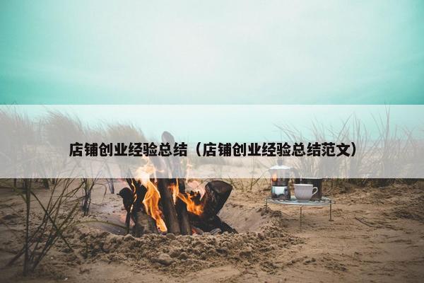 店铺创业经验总结（店铺创业经验总结范文）