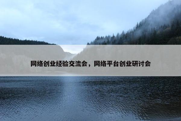 网络创业经验交流会，网络平台创业研讨会