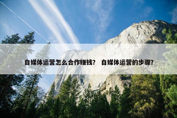 自媒体运营怎么合作赚钱？ 自媒体运营的步骤？