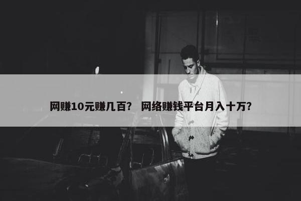 网赚10元赚几百？ 网络赚钱平台月入十万？