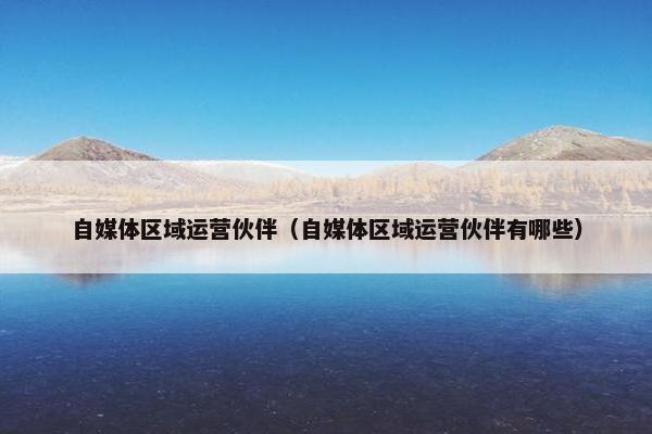 自媒体区域运营伙伴（自媒体区域运营伙伴有哪些）