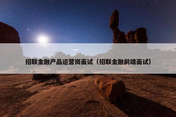 招联金融产品运营岗面试（招联金融前端面试）