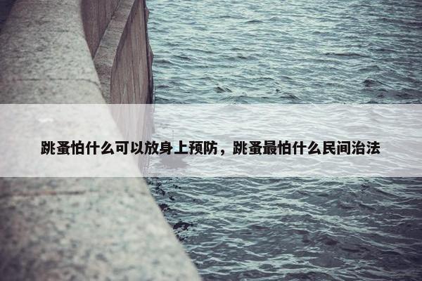 跳蚤怕什么可以放身上预防，跳蚤最怕什么民间治法