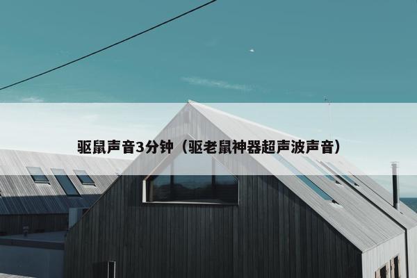 驱鼠声音3分钟（驱老鼠神器超声波声音）