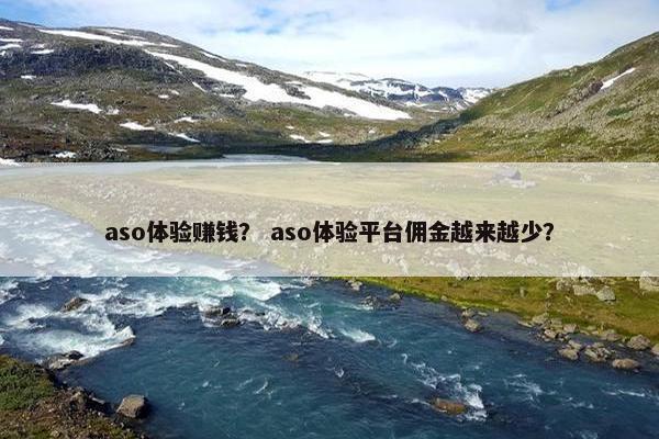 aso体验赚钱？ aso体验平台佣金越来越少？