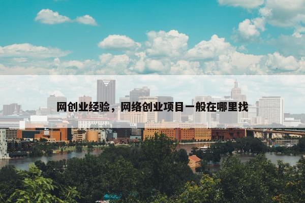 网创业经验，网络创业项目一般在哪里找