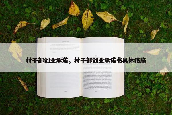 村干部创业承诺，村干部创业承诺书具体措施