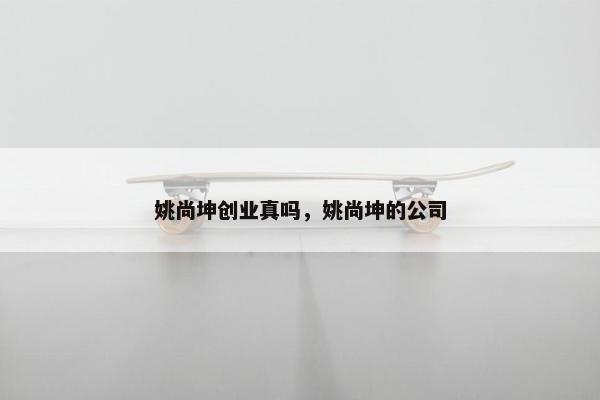 姚尚坤创业真吗，姚尚坤的公司