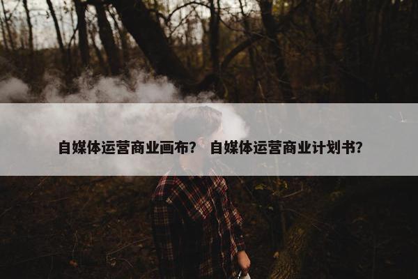 自媒体运营商业画布？ 自媒体运营商业计划书？