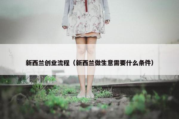 新西兰创业流程（新西兰做生意需要什么条件）