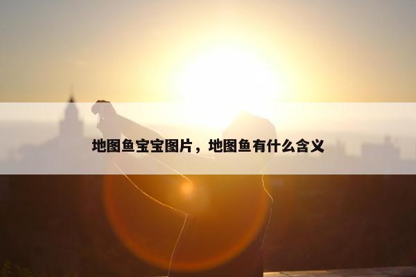 地图鱼宝宝图片，地图鱼有什么含义