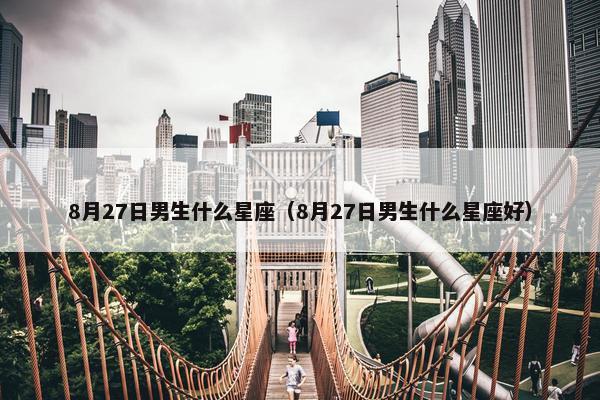 8月27日男生什么星座（8月27日男生什么星座好）