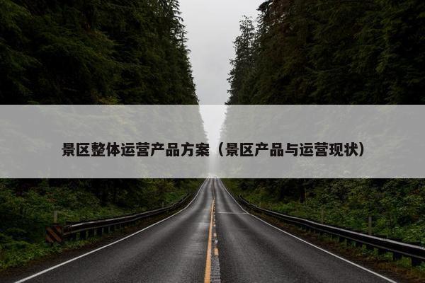景区整体运营产品方案（景区产品与运营现状）