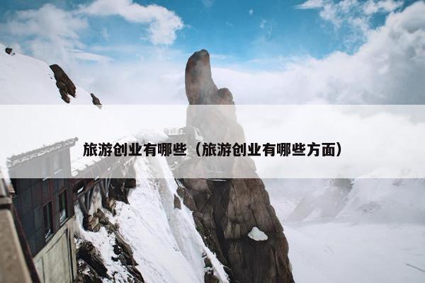 旅游创业有哪些（旅游创业有哪些方面）
