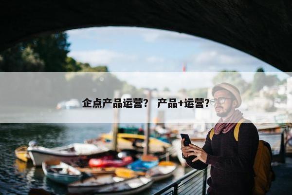 企点产品运营？ 产品+运营？