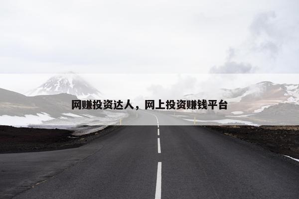 网赚投资达人，网上投资赚钱平台