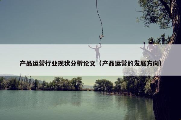 产品运营行业现状分析论文（产品运营的发展方向）